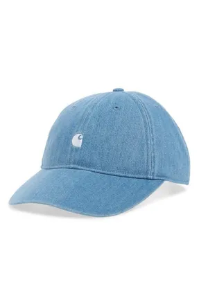 Carhartt Work in Progress Lucas Adjustable Cotton Denim Ball Cap in Blue (Bleached) at Nordstrom