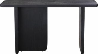 Maisons du monde Consola negra de madera de mango maciza