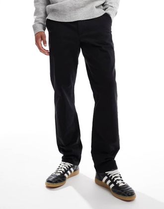 Farah Norwood - Pantaloni dritti in twill nero