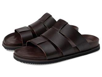 Allen Edmonds Davis Sandal Mens Sandals Dark Brown Leather : 7 D (M), Leather/Rubber