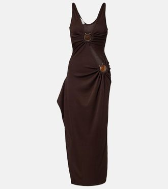 CHRISTOPHER ESBER Cascade embellished midi dress