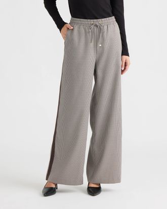 Ellen Tracy Womens Tape Detail Pant