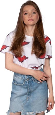 Emporio Armani T-shirt - Dames - T-shirts - Wit - L - Katoen - Tops