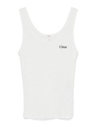 Chlo&eacute; Logo Cotton Top