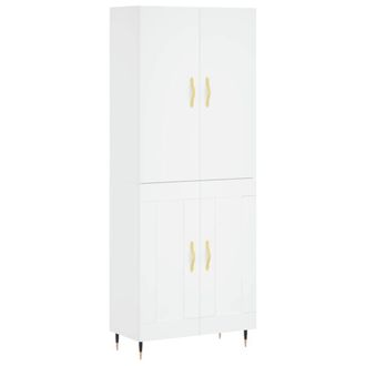 Berkfield Home Highboard White 69.5x34x180 cm Engineered Wood