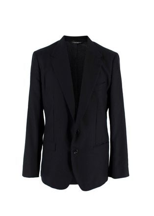 Dolce & Gabbana Dolce&Gabbana Black Cashmere Blend Blazer Size L