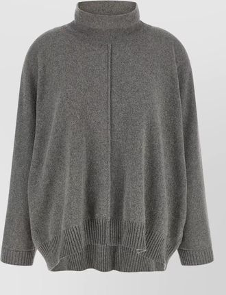 Alberta Ferretti cashmere oversized high neck sweater