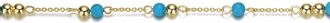 Rachel Glauber 14K Plated Beads Bracelet