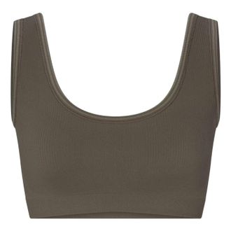 Nike (WMNS) Nike x SKIMS Ribbed Seamless Scoop Bra Dusty Oakmoss BABRA9713W-DOD