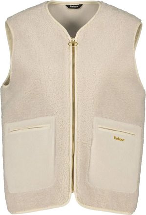 Barbour Bainford Teddy Liner - Dames - Bodywarmers - Beige - M - Polyester - Jassen