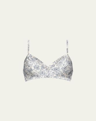 Eres Cueillette Floral-Print Triangle Bralette