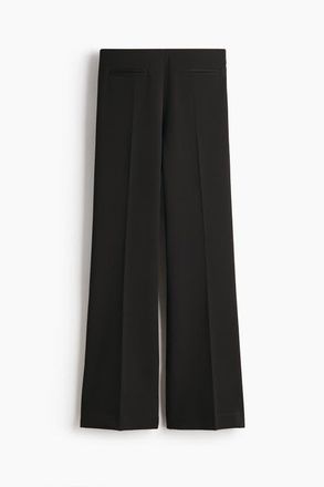 H&M Bootcut Twill Trousers in Black at Nordstrom, Size 18
