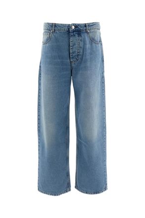 Ami Light Blue Baggy Cotton Jeans