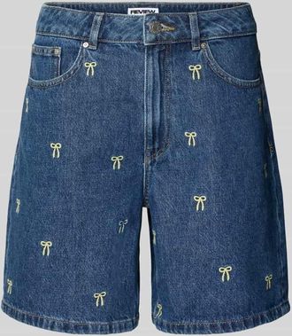 Review Jeansshorts mit Stitchings in Dunkelblau, Gr&ouml;&szlig;e XL