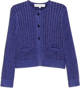 J.W.Anderson Cardigan crop con bottoni - Viola