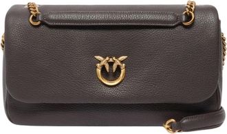 Pinko Pinko, Tassen, Dames, Bruin, ONE Size, Katoen, Click Soft Horizontal
