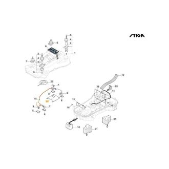 STIGA Sports Placa Base Robot Cortac&eacute;sped Modelos A1500 A3000 Original Stiga 122720246/0