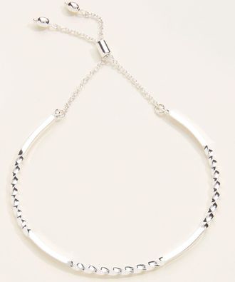 Fat Face FatFace Silver Tone Twist Adjustable Bangle