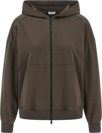 Brunello Cucinelli Brown Monile hoodie