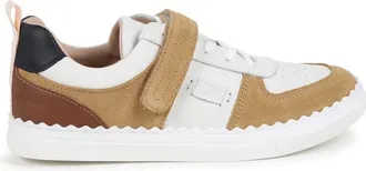 Chlo&eacute; Leather Sneaker - Beige