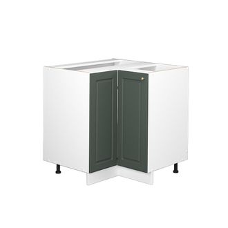 Vicco Armario De Esquina Fame-line, Verde Dorado Casa De Campo, 80.5 Cm Sin Encimera Vicco