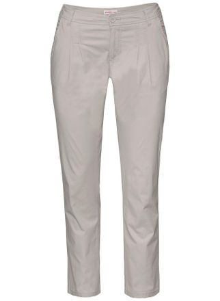 Sheego Chinohose SHEEGO, Damen, Gr. 40, Normalgr&ouml;ssen, beige, 97% Baumwolle, 3% Elasthan, unifarben, Hosen Chinohose