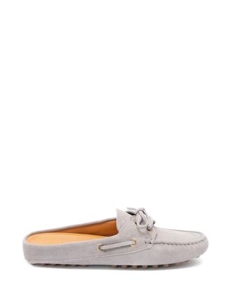 Tod's Tods Su&egrave;de leren Sabot-loafers