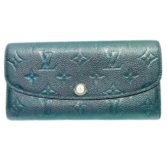 Louis Vuitton Pre-owned Wallets, female, Blue, Size: ONE SIZE Pre-owned Long wallet (bi-fold)