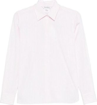 Max Mara Mxmaccenni Pink Striped Shirt