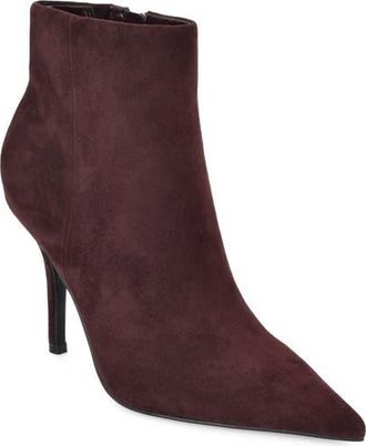 Nine West Galz Pointed Toe Bootie in Dark Red at Nordstrom, Size 7.5