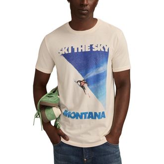 Lucky Brand Ski Montana Graphic T-Shirt in Turtledove at Nordstrom, Size Xx-Large