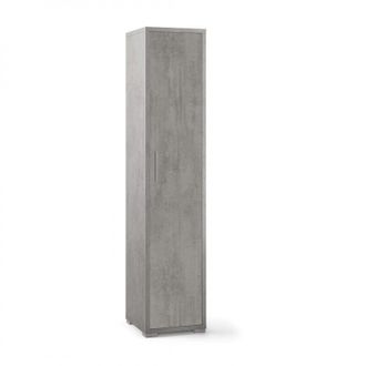 OEM Armario Multiusos Estrecho En Madera Beton Cement 39x41x H182 Cm