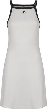 Courr&egrave;ges Short Kleedjes - Dames - Korte kleedjes - Wit - L - Katoen - Kleedjes