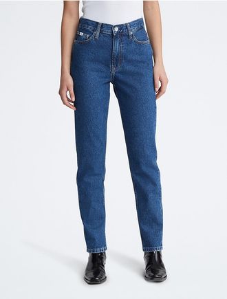 Calvin Klein Jeans Calvin Klein Womens Mom Fit Jeans - Blue - 24