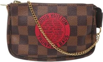 Louis Vuitton Pre-owned Clutches, female, Brown, Size: ONE SIZE Pre-owned Fabric Clutch