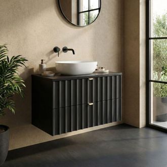 Badplaats Badplaats Mueble Bajo Para Lavabo Azore 80 X 35 X 47 Cm - Negro