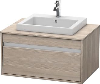 Duravit Duravit Ketho M&oacute;dulo Mural 6794, 1 Extra&iacute;ble, 800mm, Para 1 Lavabo Empotrado, Centralizado, Color (frente/cuerpo): Decoraci&oacute;n Pino Plata - Kt679403131