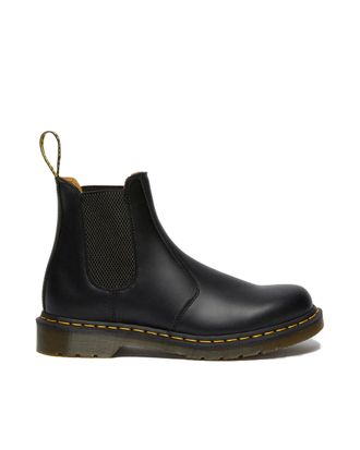 Dr. Martens Chelsea Boot with Distinctive Yellow Stitching and Comfortable Sole