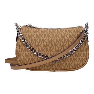 Michael Kors Cross Body Bags, female, Brown, Size: ONE SIZE Carmela Small Signature Logo Crossbody Bag