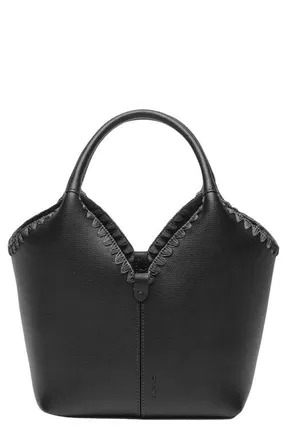 Oryany Vanessa Leather Satchel in Black at Nordstrom