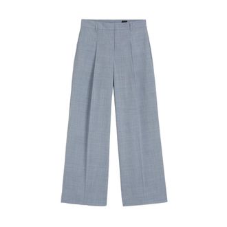 HUGO BOSS Dames, Broeken, Blauw, Maat: M Wol