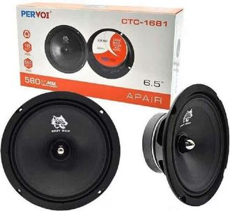 Trade Shop Trade Shop - Coppia Di Casse Per Auto Altoparlanti Speaker Woofer 580 Watt 16 Cm Ctc-1681