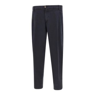 BRIGLIA 1949 Chinos, male, Blue, Size: M Manhattan Trousers