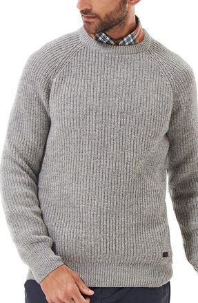 Barbour Mens Horseford Wool Crewneck Sweater in Stone at Nordstrom, Size Xx-Large