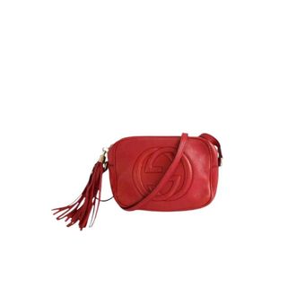 Gucci Pre-owned Cross Body Bags, female, Red, Size: ONE SIZE Pre-owned Soho Crossbody Bag