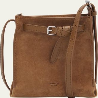 Oroton Margot Tiny Suede Bucket Bag