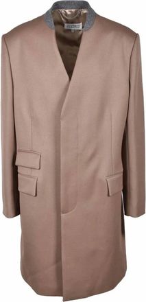 Maison Margiela Heren, Mantels, Beige, Maat: 2XL Wol