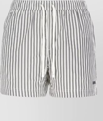 Ermenegildo Zegna swim shorts striped pattern side and back pockets
