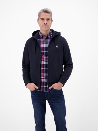 Lerros Sweatjacke LERROS Hoodie Sweat-Jacke, Herren, Gr. XXL, classic navy, 50% Baumwolle, 50% Polyester, Sweatjacken Sweatjacke, Kapuzensweatjacke mit Tunne