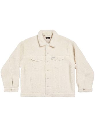 Balenciaga fleece jacket - men - Cotton/Polyester - 1 - Neutrals
